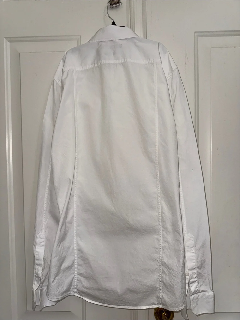 Authentic Gucci White Cotton Shirt Sz 41/16 Slim Unisex Style